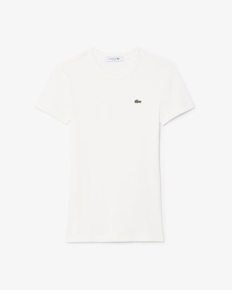 Slim Fit-T-Shirt aus gerippter Baumwolle