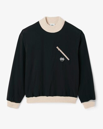 Archiv-Pullover mit hohem Kragen