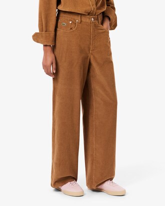Weite Hose aus Cord