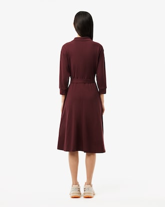 Loose Fit-Polokleid aus Piqué