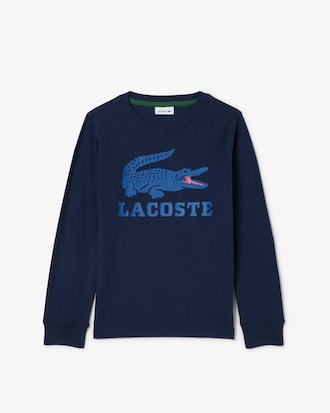 Sweatshirt aus Fleece mit Krokodil-Print   
