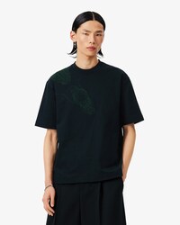 T-Shirt Runway mit gesticktem Krokodil