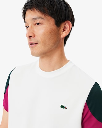Sportliches T-Shirt mit Colorblock-Design und Print