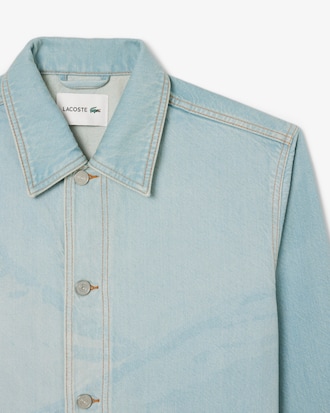 Overshirt aus Denim mit Landschaftsmotiv