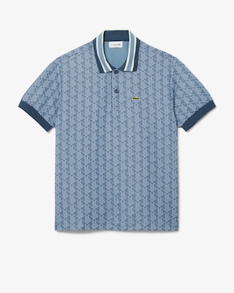 Classic Fit-Polohemd mit Monogramm aus Jacquard