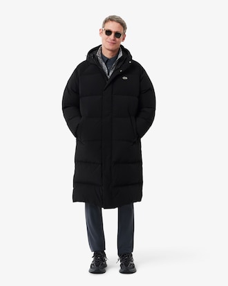 Lange, wasserabweisende Daunenjacke