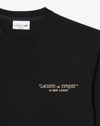 T-Shirt aus schwerer Baumwolle mit Stickerei