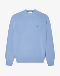 Pullover aus Tuchwolle mit Rundhalsausschnitt