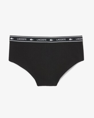 Stretch-Shorty aus Baumwolle mit Logo