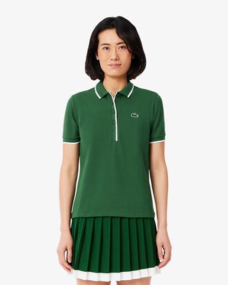 Tennis-Polohemd mit temperaturregulierender Technologie, Regular Fit