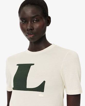 Seidiges, grafisches T-Shirt Runway
