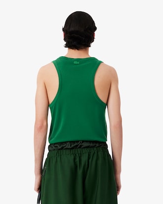 T-Tanktop Runway aus Piqu&eacute;-Seide