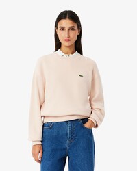 Pullover aus Baumwolle mit Moosstrick