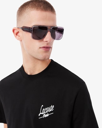 T-Shirt aus Jersey mit mehreren Prints