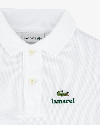 Kids Polohemd Lacoste x Lamarel aus Petit Piqu&eacute; mit langen &Auml;rmeln