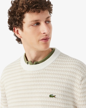 Strickpullover aus Baumwolljacquard