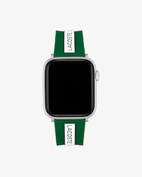 Unisex LACOSTE Apple Watch-Silikonband in grün
