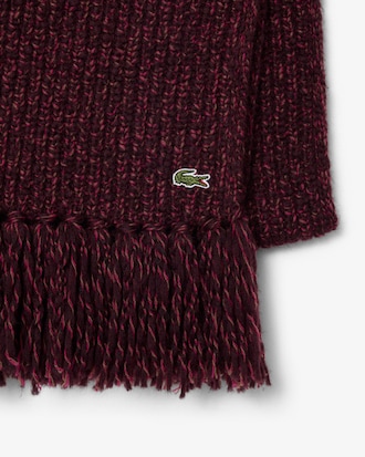 Strickschal aus mercerisiertem Wollmischgewebe