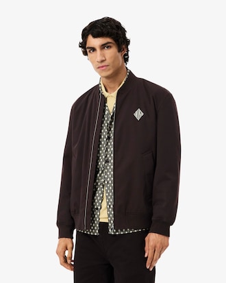 Wasserabweisende Bomberjacke mit Retro-Badge