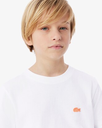 T-Shirt aus Baumwolle mit Kroko-Print