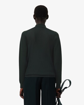 Pullover Runway aus Wollgemisch mit Polokragen