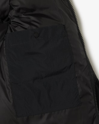 Relaxed Fit-Daunenjacken aus Wolle mit Kapuze