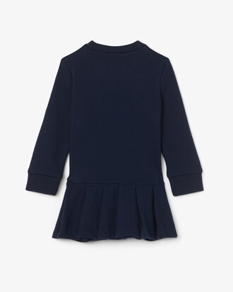 Kleid aus Fleece mit langen Ärmeln