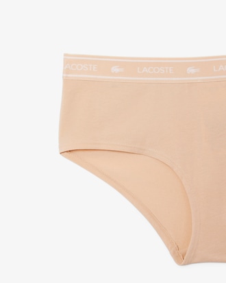 Stretch-Shorty aus Baumwolle mit Logo