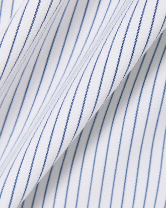 Slim Fit-Hemd aus gestreifter Stretch-Popeline