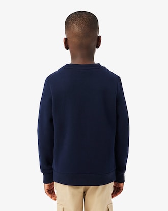 Fleece-Sweatshirt mit Colorblock-Design