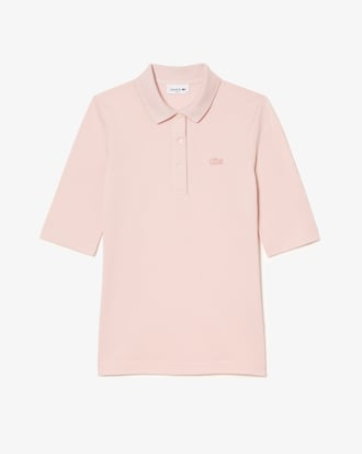 Slim Fit-Polohemd L.12.D mit Dreiviertelärmeln