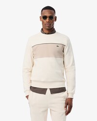 Fleece-Sweatshirt mit Colorblock-Design