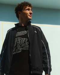 Wasserabweisende, sportliche Trainingsjacke mit Einfassung