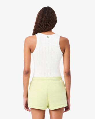 Slim Fit-Tanktop aus Pointelle-Spitze