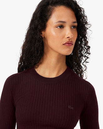 Pullover aus Merinowolle mit 3D-Strick