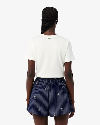 Tennis-T-Shirt mit Stickerei