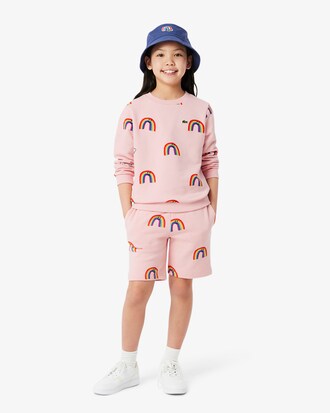Sweatshirt aus Fleece mit Druck