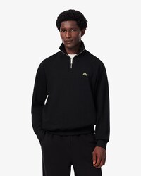 Sweatshirt aus Interlock mit hohem Kragen und Rei&szlig;verschluss