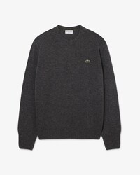 Pullover aus Tuchwolle mit Rundhalsausschnitt