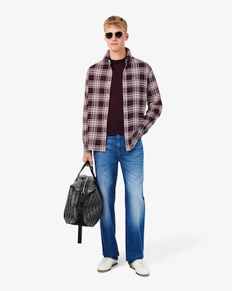 Regular Fit-Hemd aus kariertem Flanell
