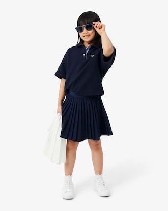 Oversized Polohemd aus Piqu&eacute;   