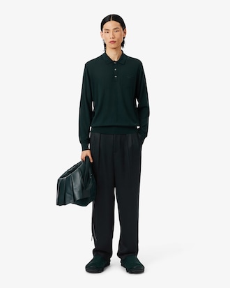 Regular Fit-Hose Runway aus tailliertem Satin