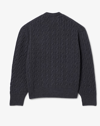 Cardigan Runway aus Kaschmir mit Zopfmuster
