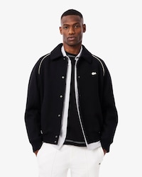 Collegejacke aus Wolle mit Akzent-Badge