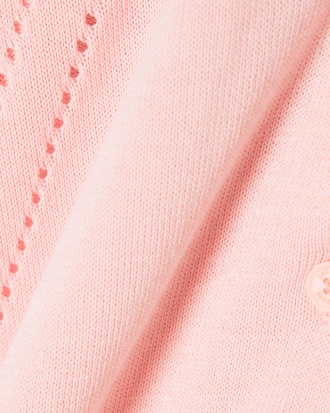 Cardigan mit 3D-Rippstrick aus Baumwolle