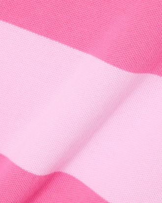 Gestreiftes, &auml;rmelloses Polokleid aus Petit Piqu&eacute;