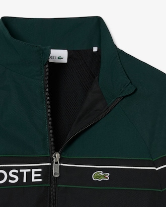 Trainingsanzug aus Diamant-Taft mit Colorblock-Design