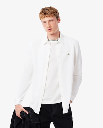 Slim Fit-Hemd aus Baumwollpiqué