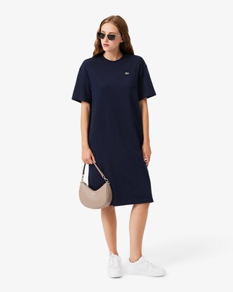 Oversized T-Shirt-Kleid aus Baumwolle