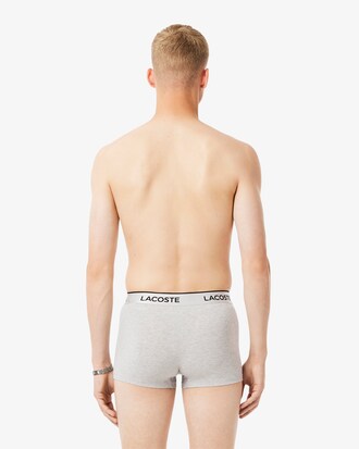 3er-Pack kurze Trunks mit silbernem Bund